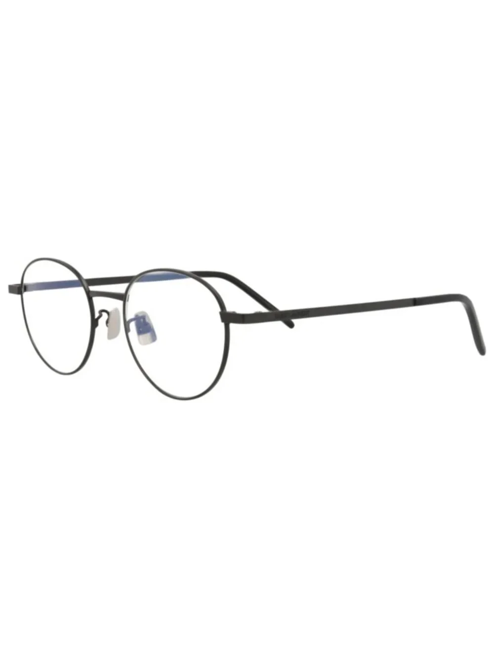 New Saint Laurent Women's Eyeglasses Round Oval Titanium Frame Unisex Black